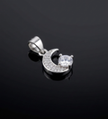 925 Sterling Silver Celestial Moon Pendant